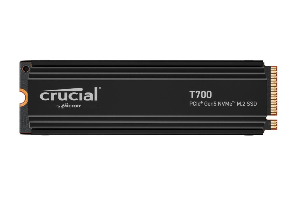SSD diskas Crucial T700 4TB M.2 PCIe Gen5 NVMe Skaitymas 12400 MB/s Rašymas 11800 MB/s