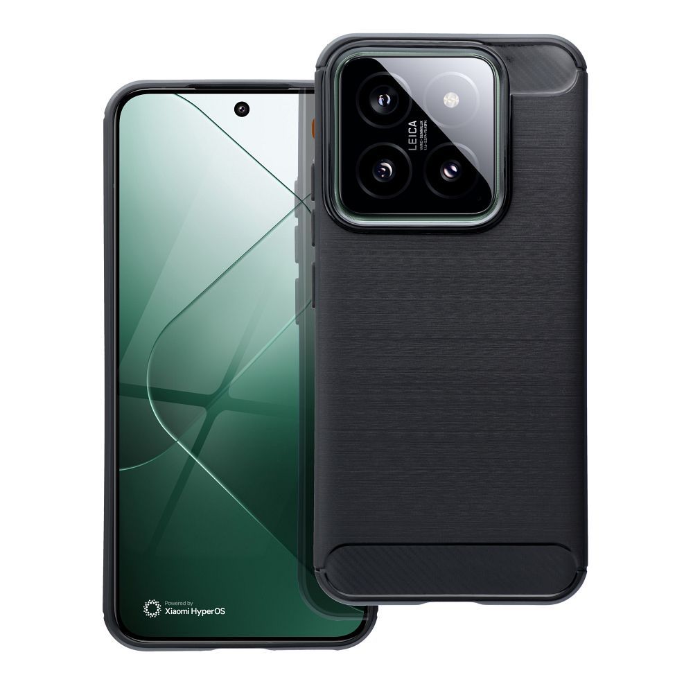 Karbono dėklas telefonui (m) XIAOMI 14 - juodas