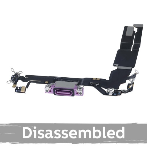 Charging Port Compatible With iPhone 16 / Pink / (100% original / disassembled)