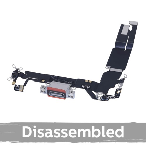 Charging Port Compatible With iPhone 16 / White / (100% original / disassembled)