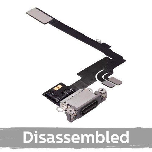 Charging Port Compatible With iPhone 16 Pro / Natural Titanium / (100% original / disassembled)