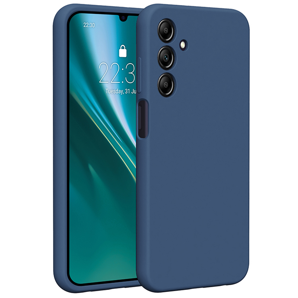 Etteri silikoninis dėklas telefonui Samsung Galaxy A25 5G (global) tamsiai mėlynas
