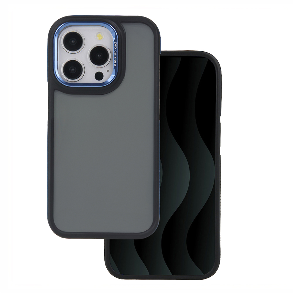 Crystal juodas dėklas for Xiaomi Redmi Note 14 5G (Global) mėlynas