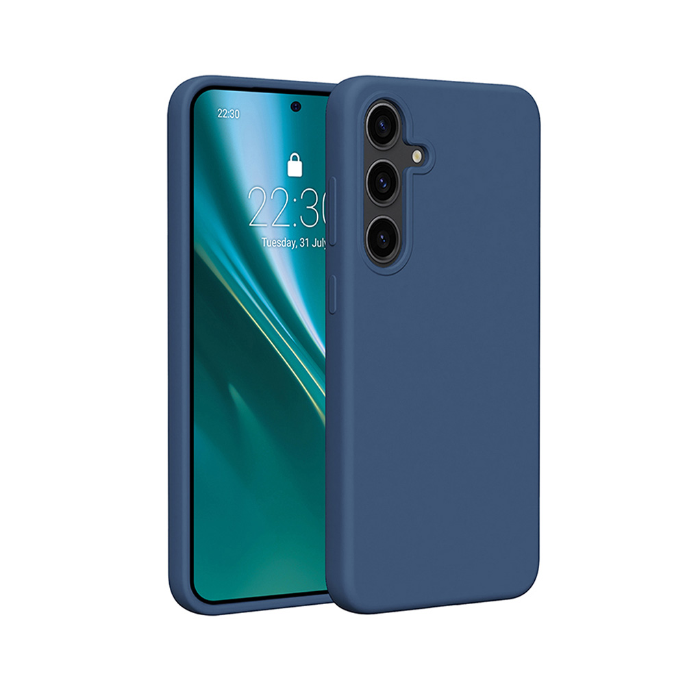 Etteri Silikoninis Mag dėklas for Samsung Galaxy S25 Edge tamsiai mėlynas