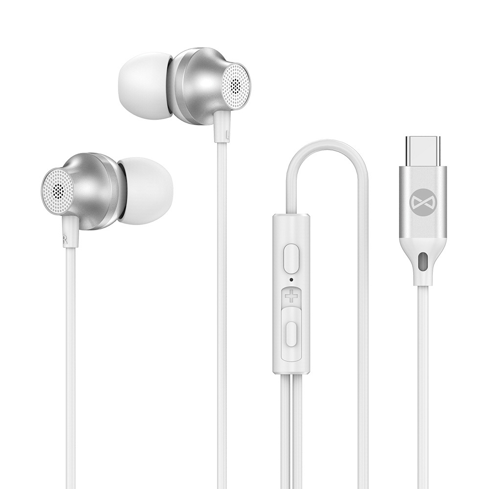 Forever laidinės ausinės EP-02 USB-C baltos
