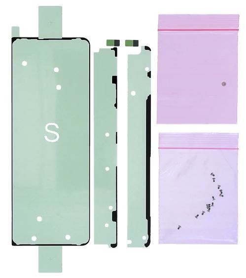 Lipdukų rinkinys išoriniam LCD ekranui Samsung F926 Z Fold3 5G originalus (techninės priežiūros paketas)