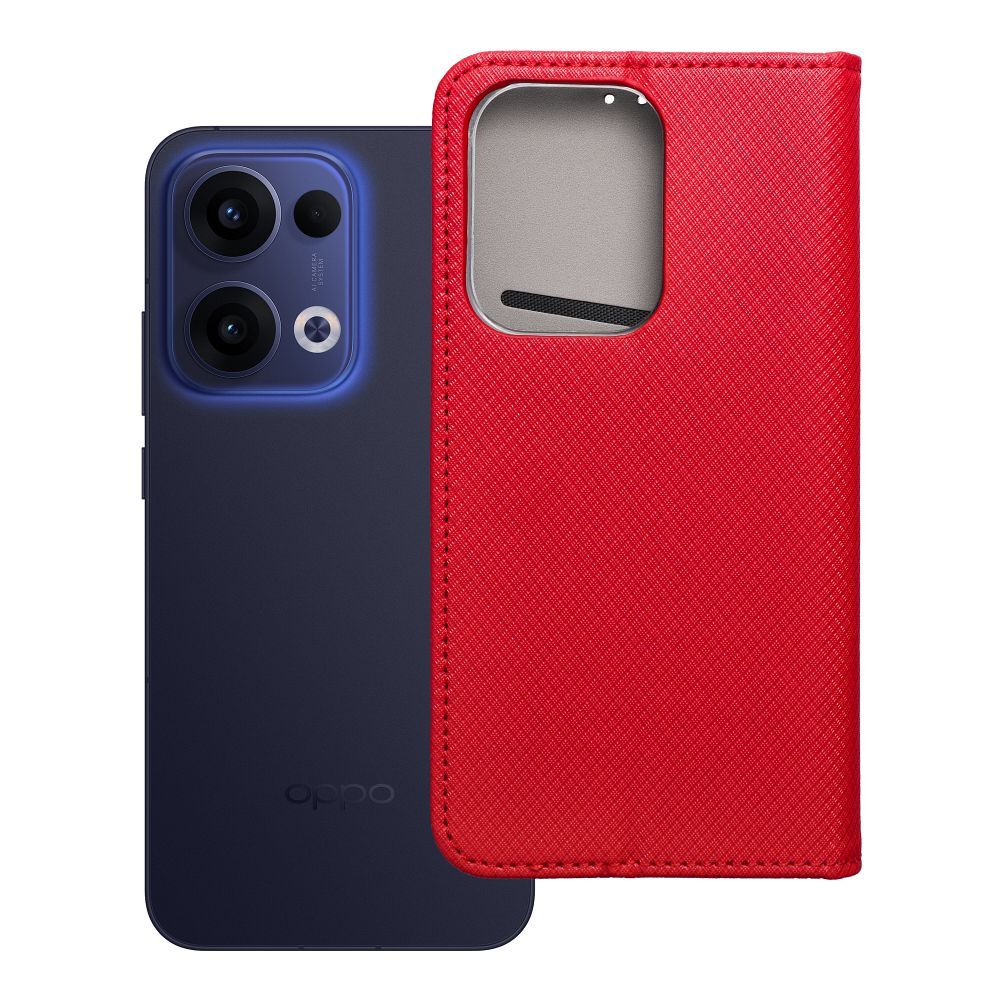 Išmanus dėklas telefonui OPPO RENO 13 5G raudonas