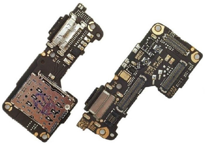 Flex Xiaomi 12 5G/12X 5G/12S 5G su įkrovimo jungtimi ir mikrofonu, SIM kortelės kontaktas originalus (naudotas A klasė)