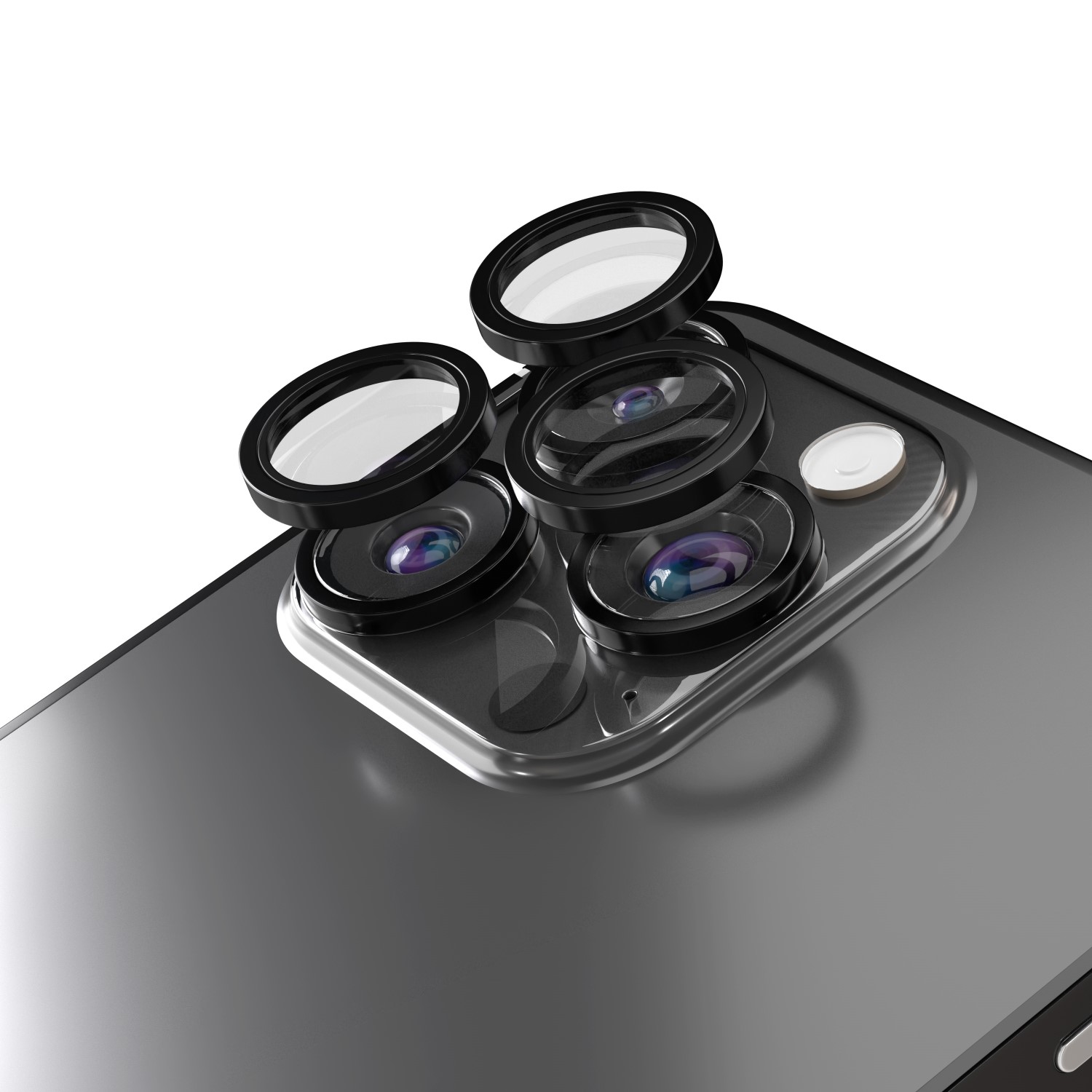 Etteri kameros lęšio apsauga iPhone 16 Pro / 16 Pro Max juoda