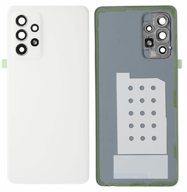 Задняя крышка для Samsung A525/A526/A528 A52 4G/A52 5G/A52S 5G Awesome White оригинал (б/у Grade B)