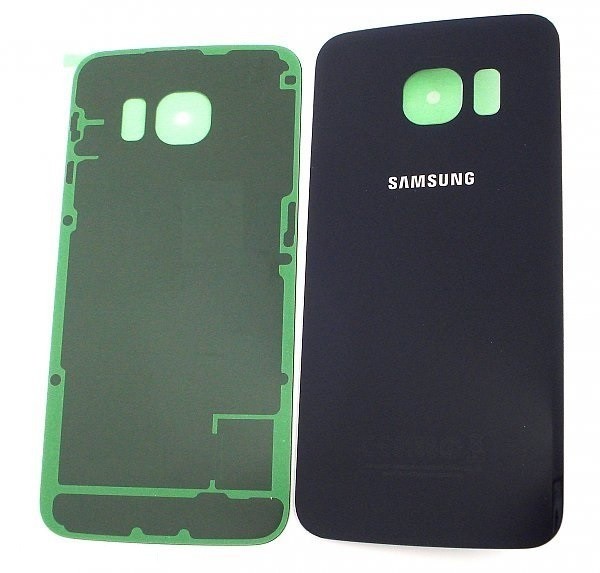 Galinis dangtelis Samsung G925F S6 Edge Black Sapphire (be kameros stikliuko) originalus (naudotas, Grade C)