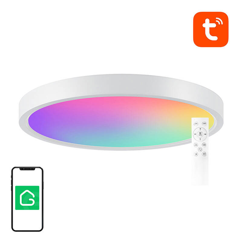 Išmani lubų lempa 30cm WiFi/Bluetooth 16M RGBCW Gosund LB12 1920lm Tuya + nuotolinio valdymo pultas