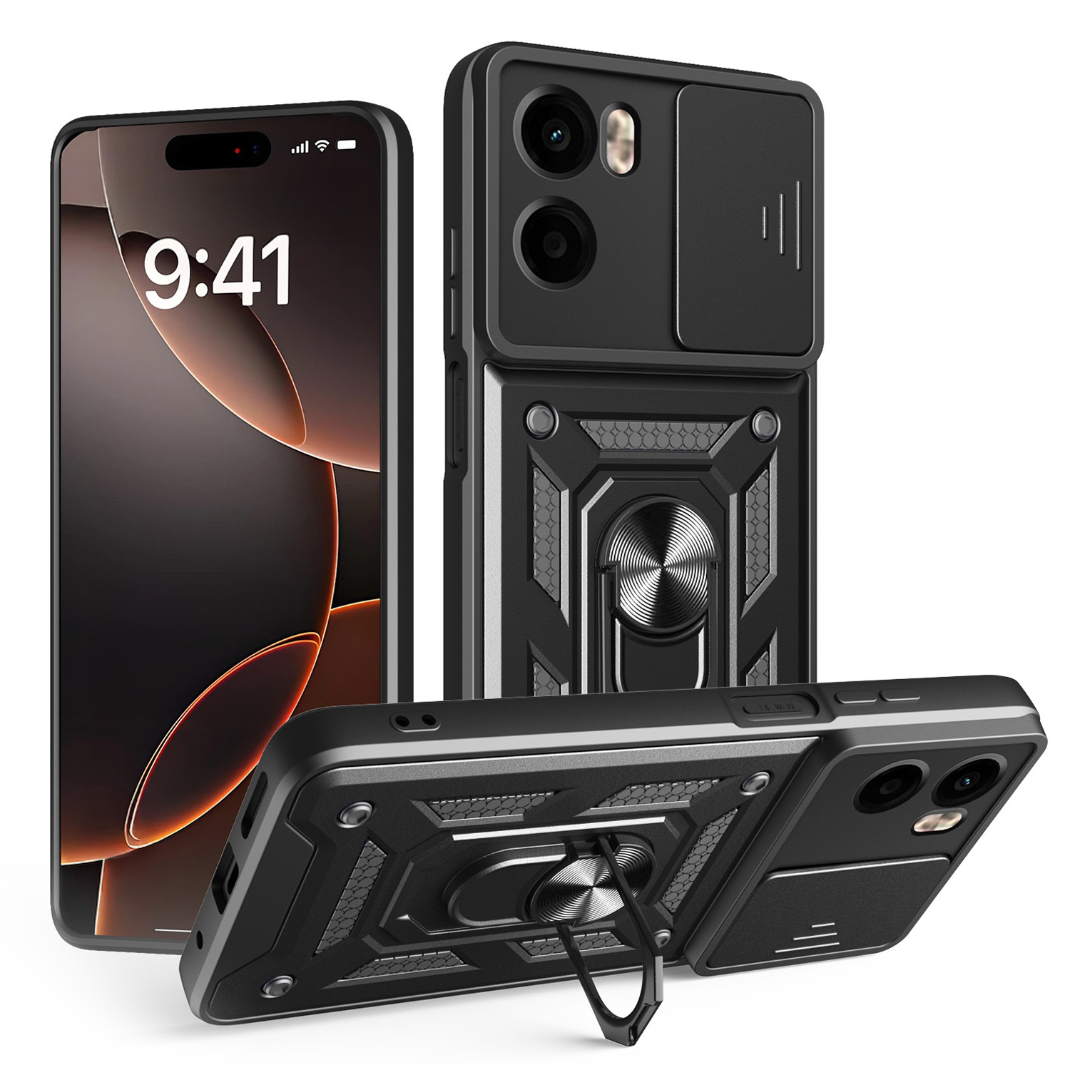 Defender Slide чехол Motorola Moto E15 / G05 черный