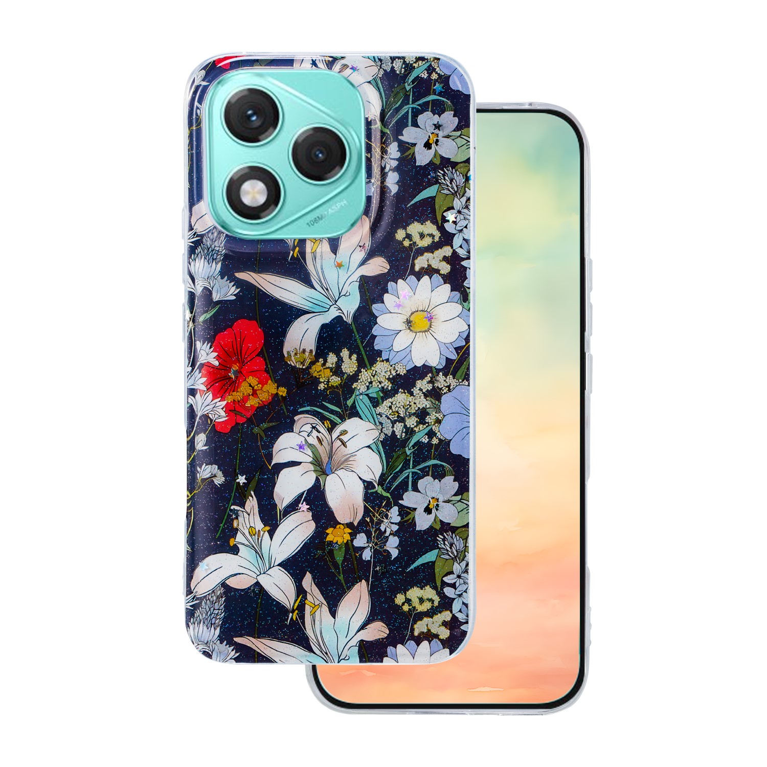 Glow Glam чехол Honor 400 lite синий