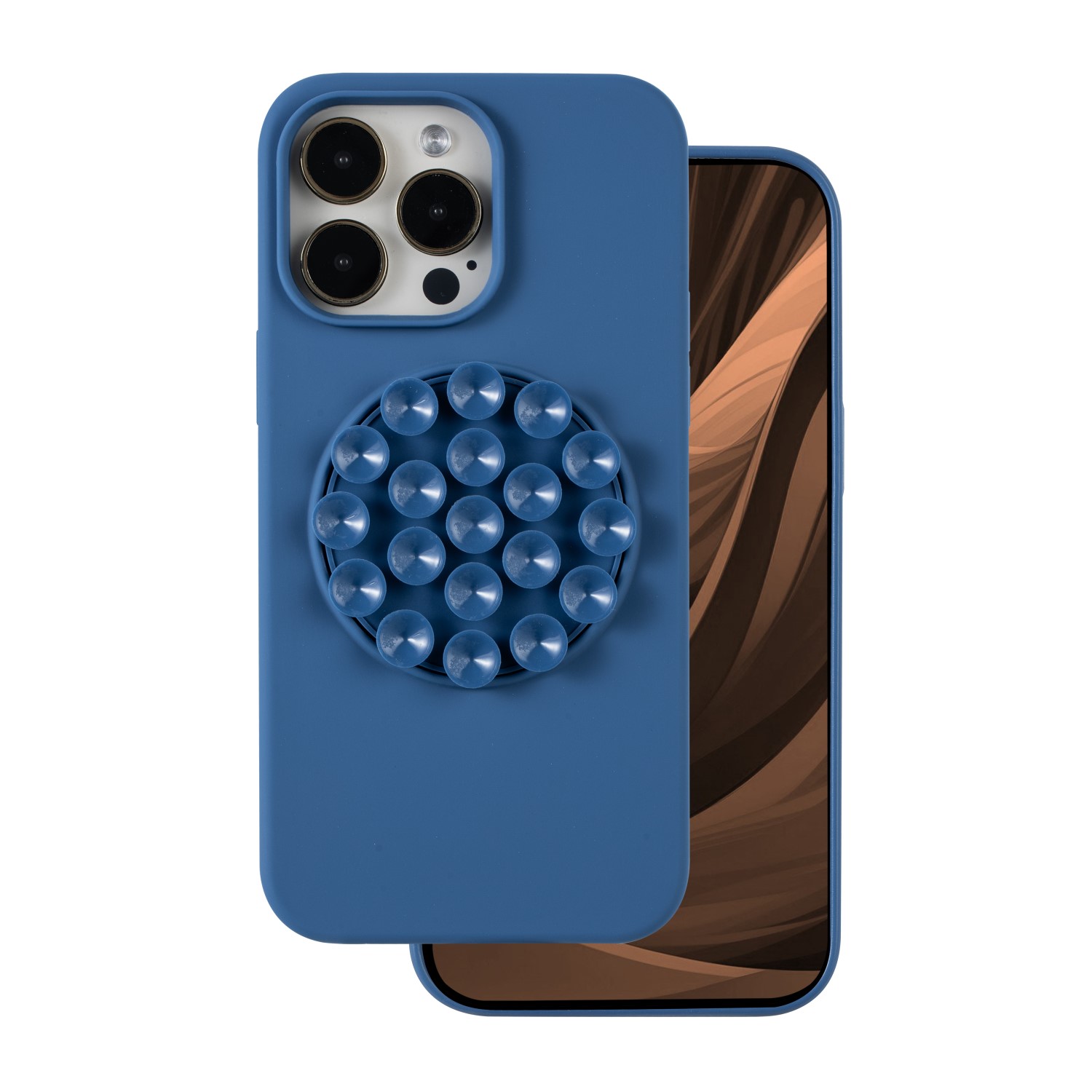 Silikoninis Stick dėklas for iPhone 15 Pro 6,1" mėlynas