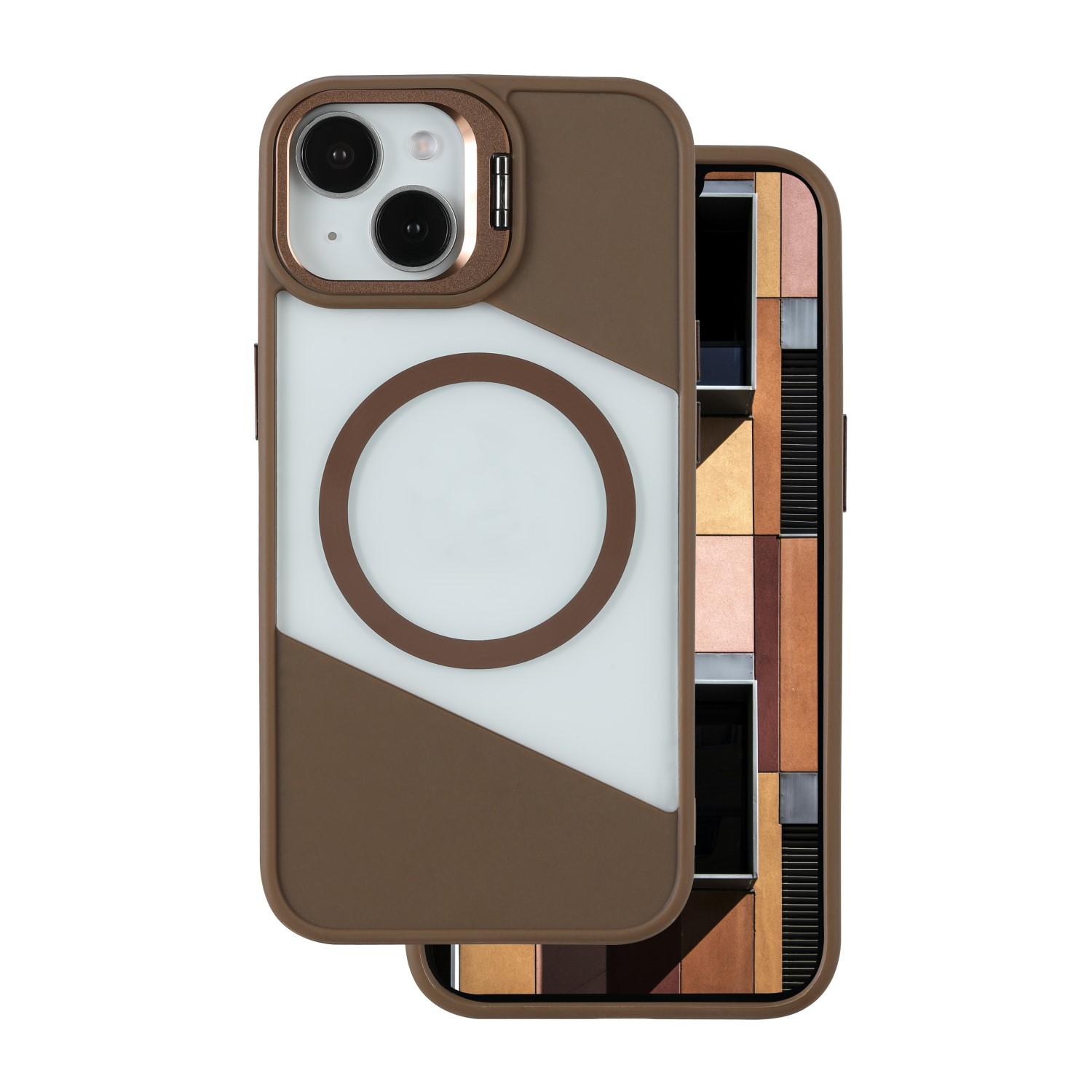Fusion Mag dėklas for iPhone 14 Pro 6,1" rudas