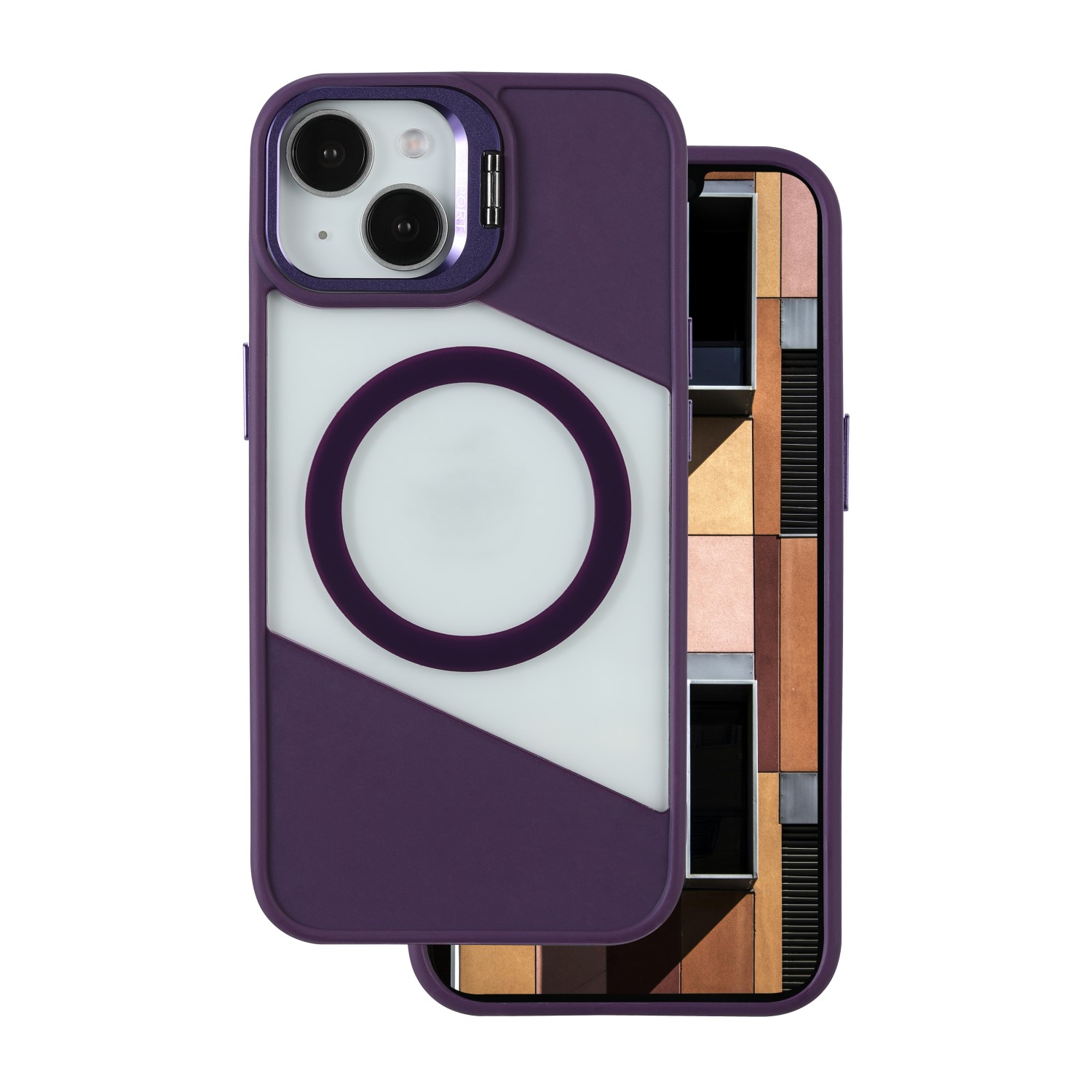 Fusion Mag dėklas for iPhone 14 6,1" violetinis