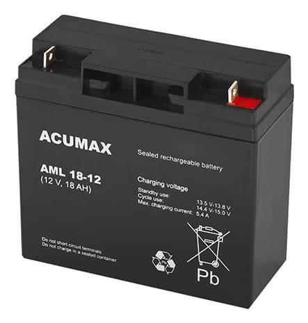 AKUMULIATORIUS 12V 18AH VRLA/AM18-12 ACUMAX EMU