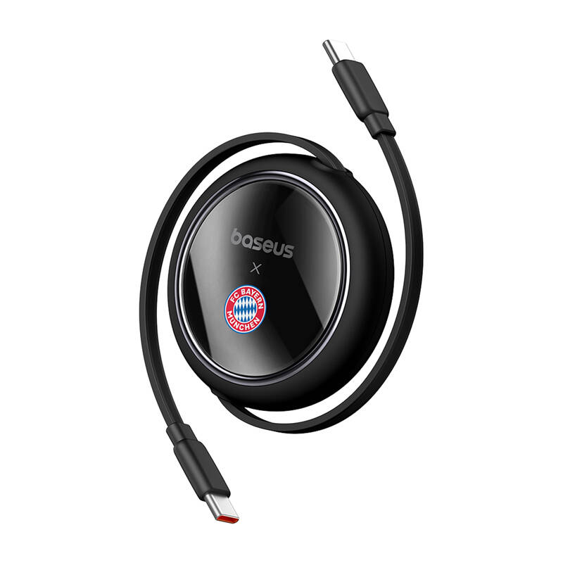 Кабель Baseus USB-C на USB-C 100W (чёрный) Bayern Edition