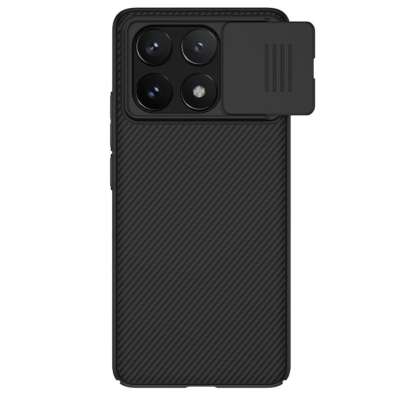 Nillkin CamShield dėklas, skirtas Xiaomi Redmi K70E / Poco X6 Pro 5G, juodas