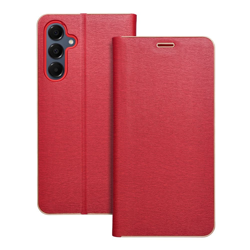 LUNA Book Gold dėklas telefonui SAMSUNG A16 5G raudonas