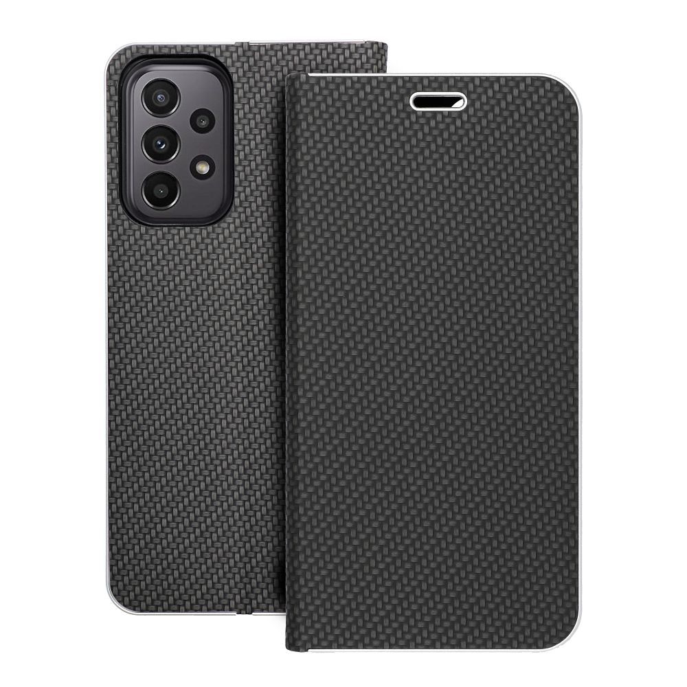 Flip case for Samsung A23 5G Luna Book Carbon black