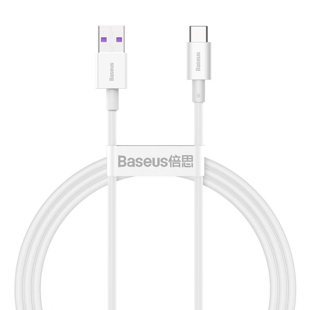 USB кабель Baseus Superior с USB на Type-C 66W 1.0м белый CATYS-02