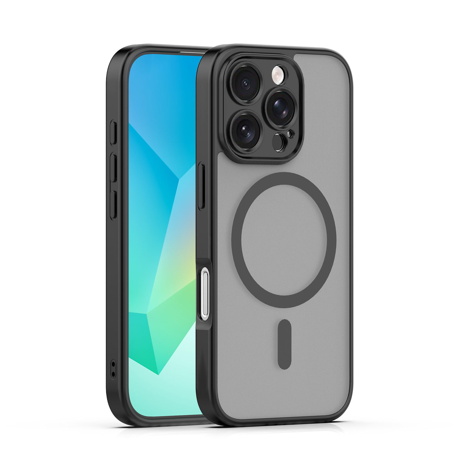Mag Matt dėklas iPhone 16 Pro 6,3" juodas