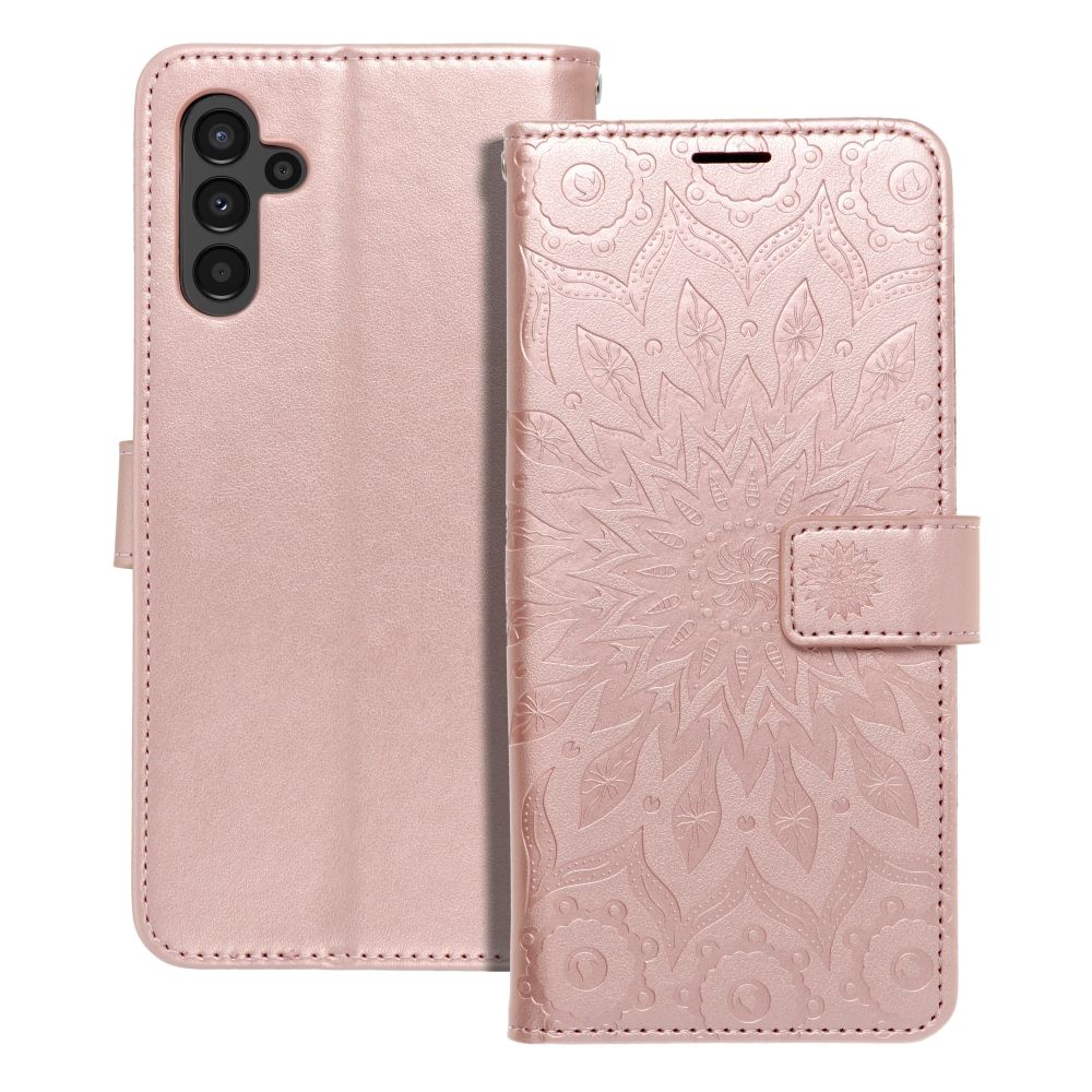 MEZZO Dėklas telefonui SAMSUNG A13 5G / A04S mandala rožinio aukso spalvos