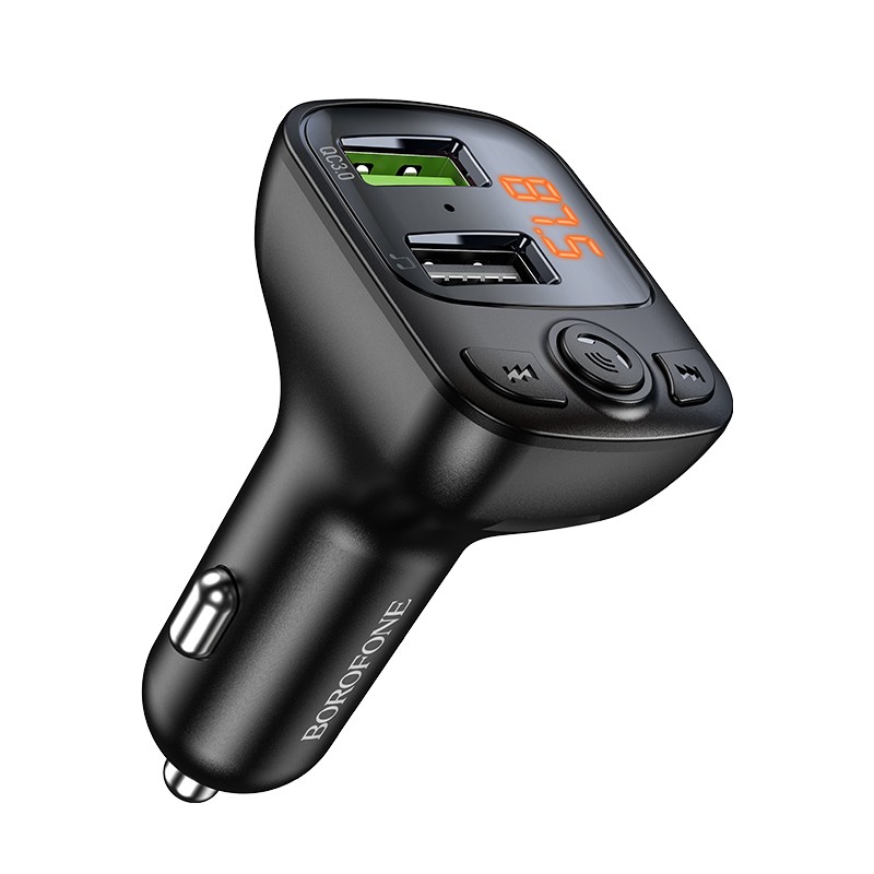 Borofone BC41 Bluetooth MP3 player / FM modulator (hands free, microSD, QC3.0 USB-A, USB-A 5V/1A)