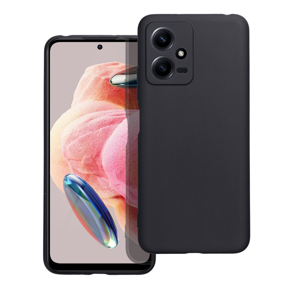 Чехол для Xiaomi Redmi Note 12 5G, матовый чёрный