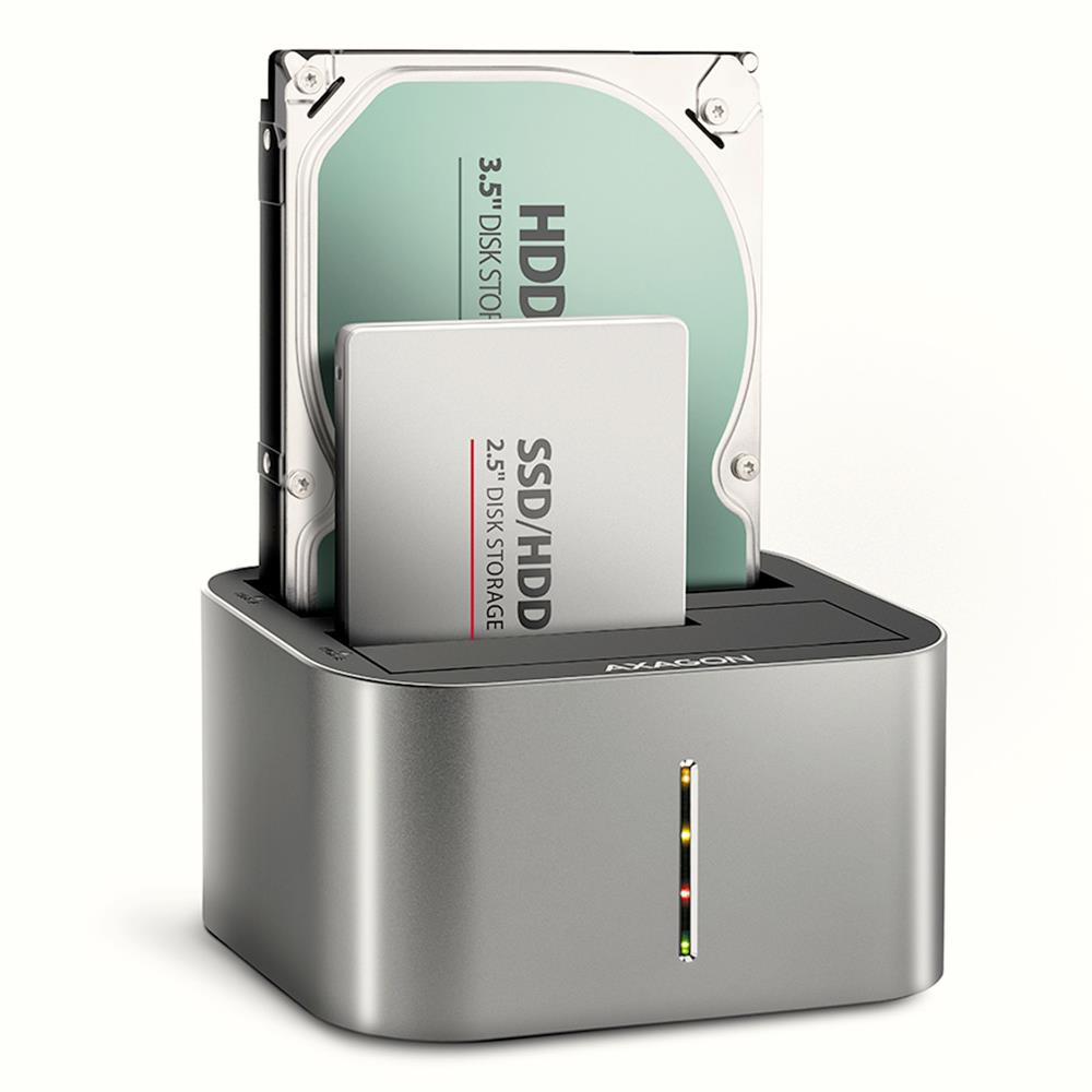 SSD PRIEDAS DOKSTOTIS USB-C/2.5"/3.5" SATA ADSA-DC AXAGON