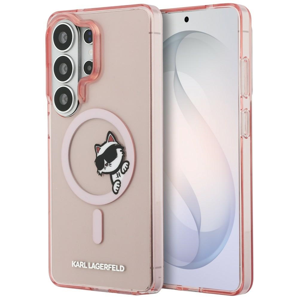 Karl Lagerfeld чехол IML Peekaboo Choupette MagSafe для Samsung Galaxy S26 Ultra розовый