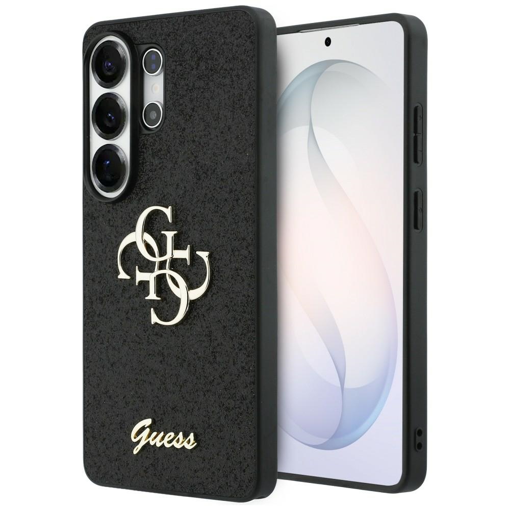 Guess Fixed Glitter Big 4G Metal Logo чехол для Samsung Galaxy S26 Ultra чёрный
