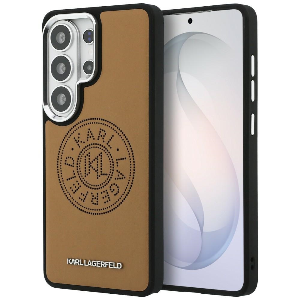 Karl Lagerfeld Perforated KL MagSafe Чехол для Samsung Galaxy S26 Ultra - коричневый