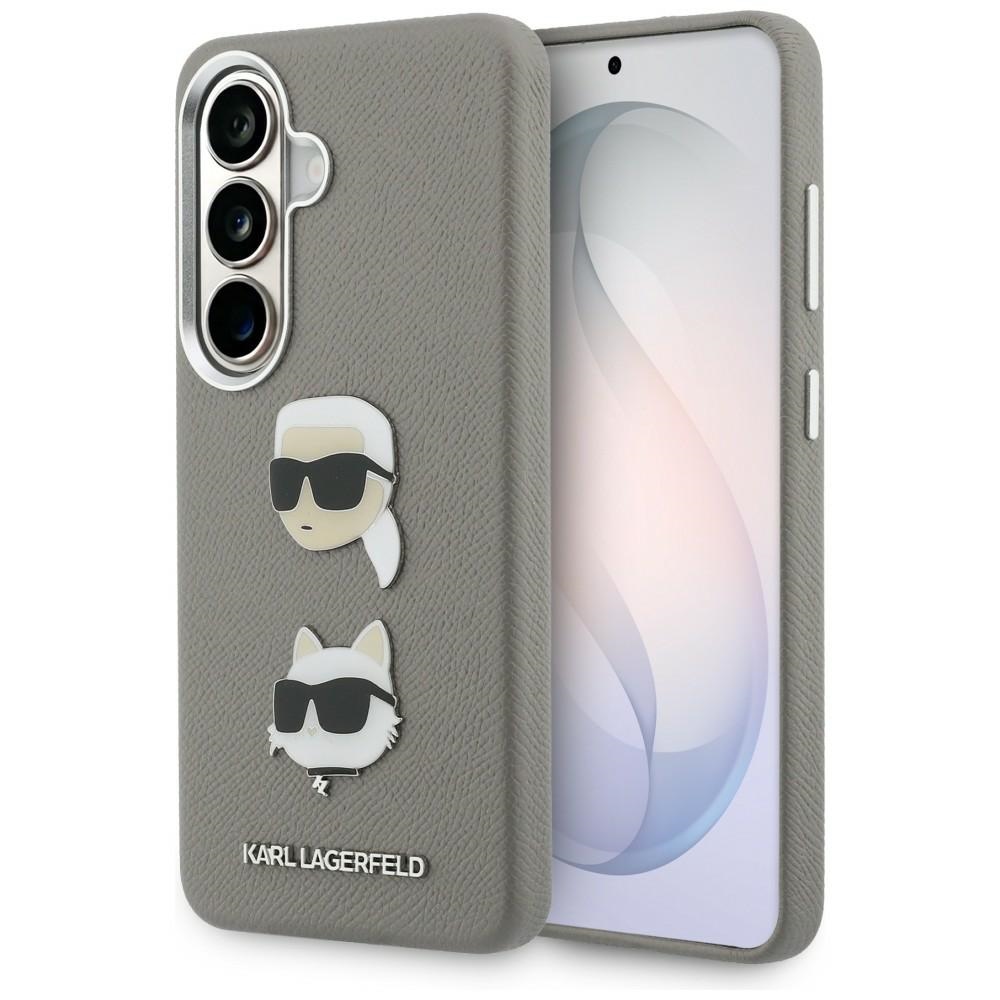 Karl Lagerfeld dėklas Saffiano Double Heads Metal Samsung Galaxy S26 sidabrinis