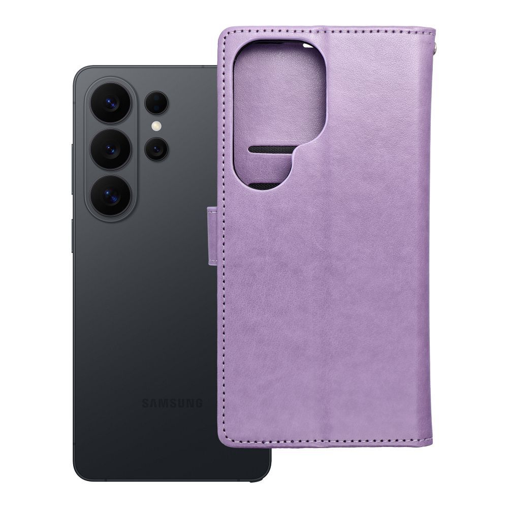 Чехол-книжка MEZZO для Samsung S26 Ultra ловец снов фиолетовый
