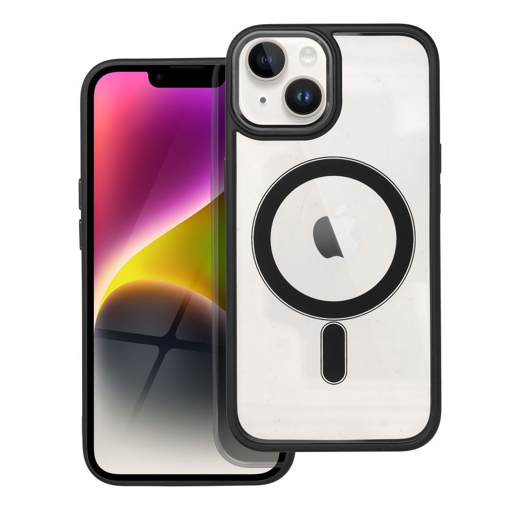 Dėklas Color Edge Mag Cover (MagSafe) skirtas iPhone 14 juodas
