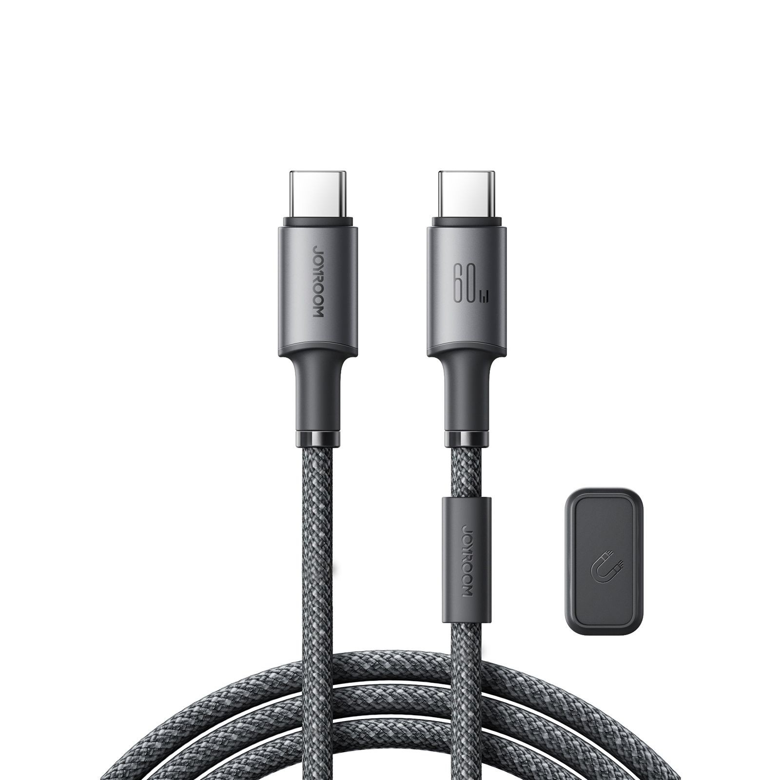 Кабель Joyroom S-A50 Unlimited Series 60W USB-C - USB-C с магнитным органайзером 1,2 м - серый