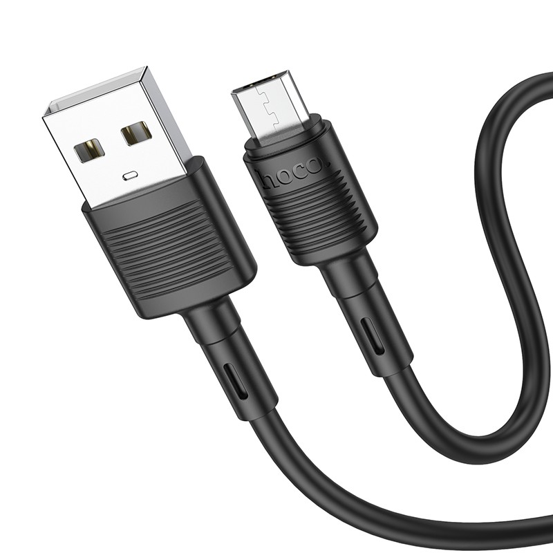 Кабель Hoco X83 USB-A на MicroUSB 1.0m чёрный