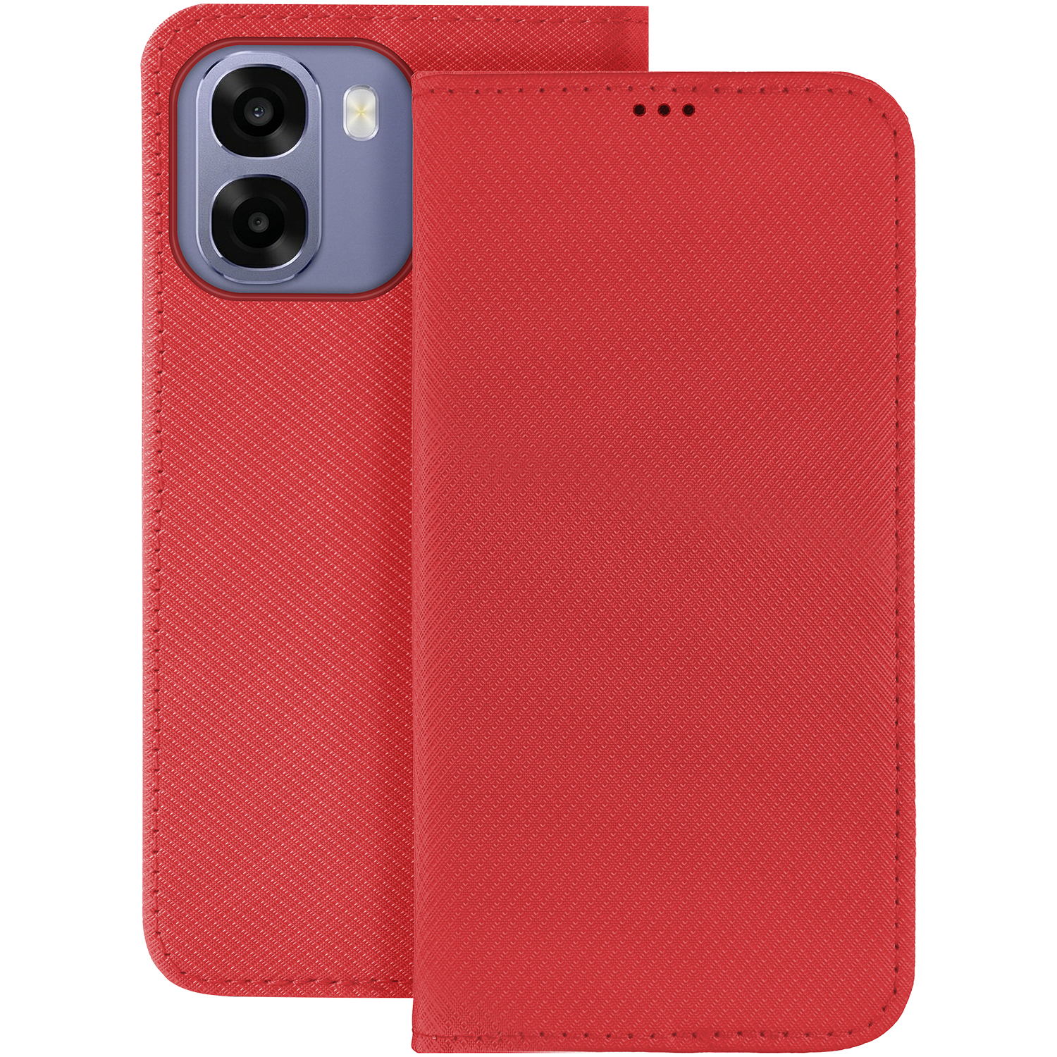 Smart Magnet dėklas Oppo A6 4G / A6 5G / A6X 4G / A6X 5G / A6S 4G / A6S 5G Global raudonas