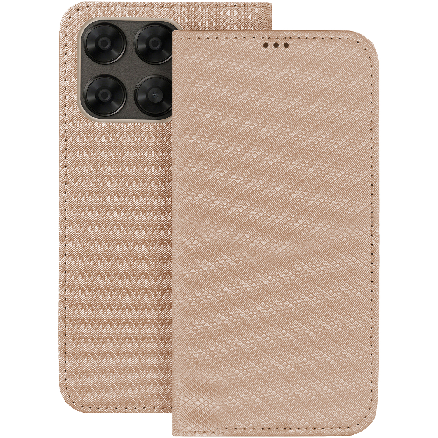 Чехол Smart Magnet для Motorola Moto G67 5G / G77 5G — золотой