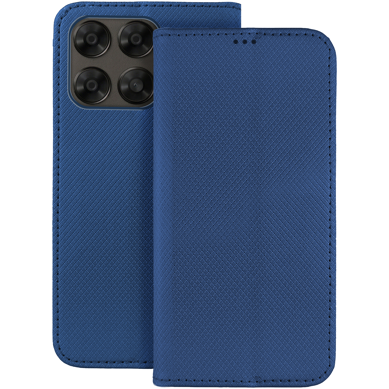 Smart Magnet dėklas Motorola Moto G67 5G / G77 5G tamsiai mėlynas