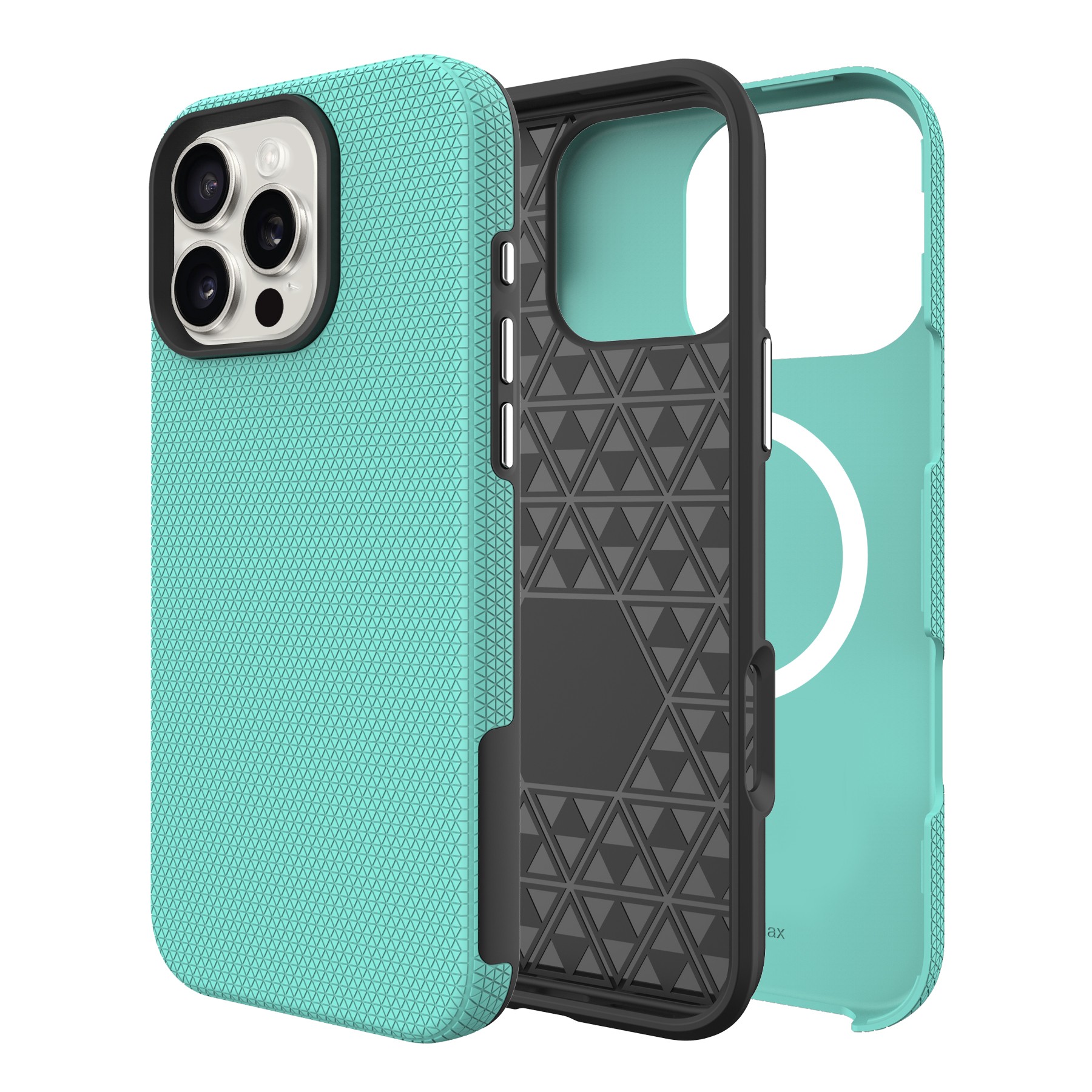 Dėklas Perfectionists Triangle Mag Case Apple iPhone 13 Pro žalias