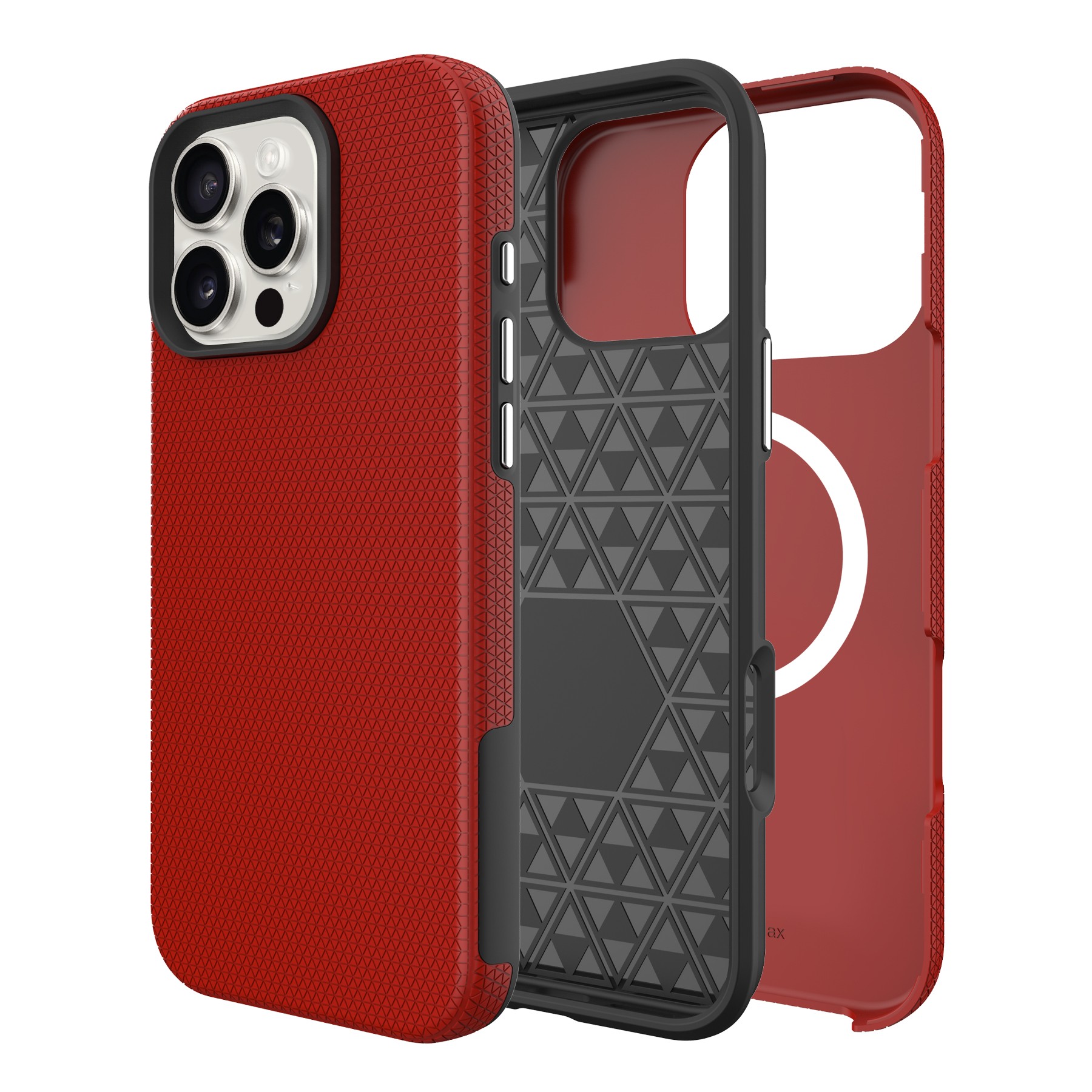 Чехол Perfectionists Triangle Mag для iPhone 12 Pro Max красный