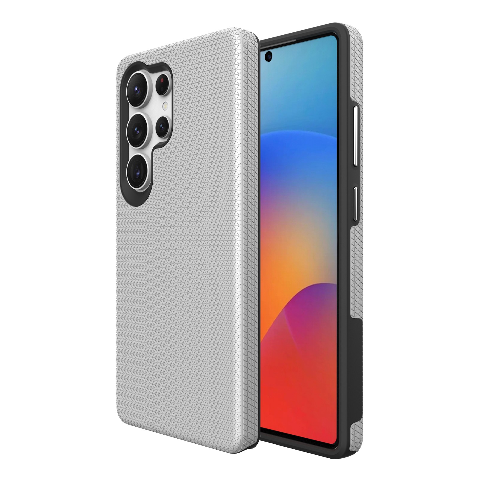 Perfectionists Triangle Case Samsung S908 S22 Ultra 5G silver