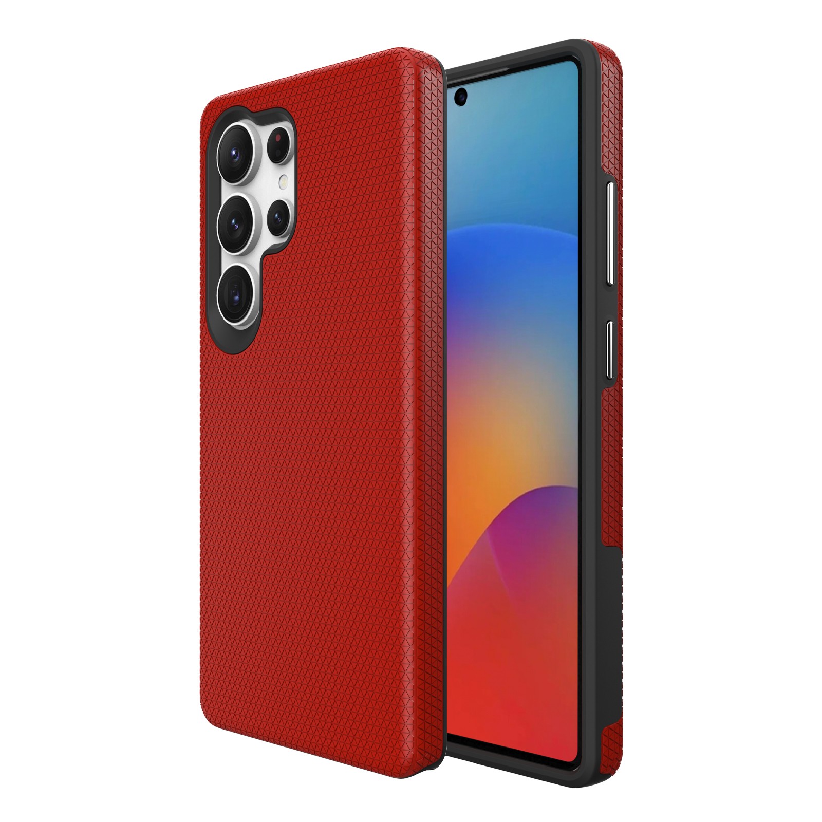 Dėklas Perfectionists Triangle Case Samsung S918 S23 Ultra 5G raudonas