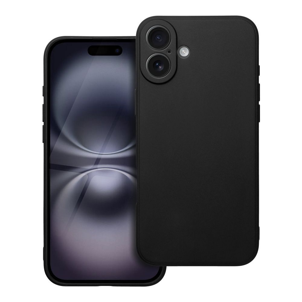 Чехол для iPhone 16 PLUS, матовый чёрный