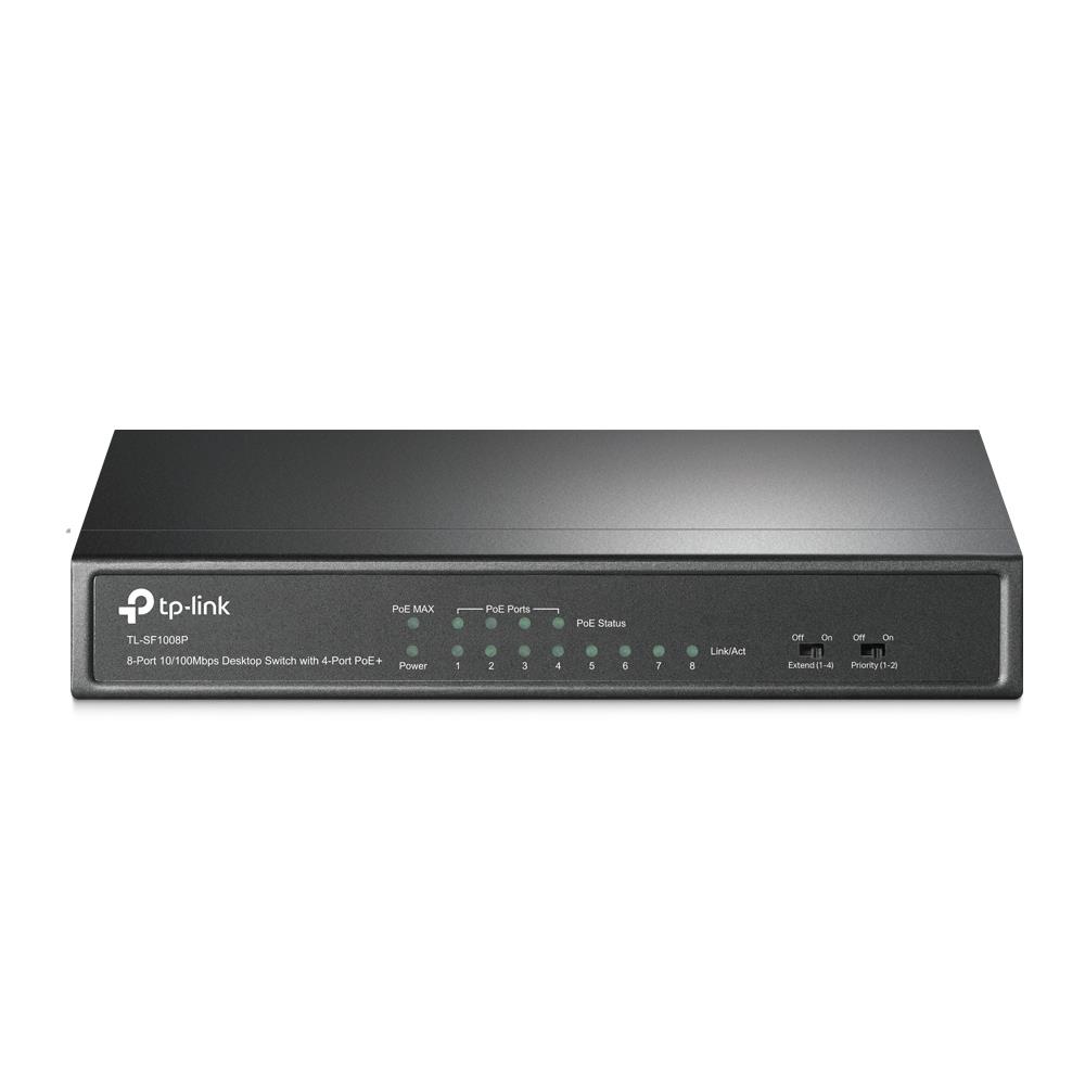 TP-Link TL-SF1008P komutatorius, 8x10/100