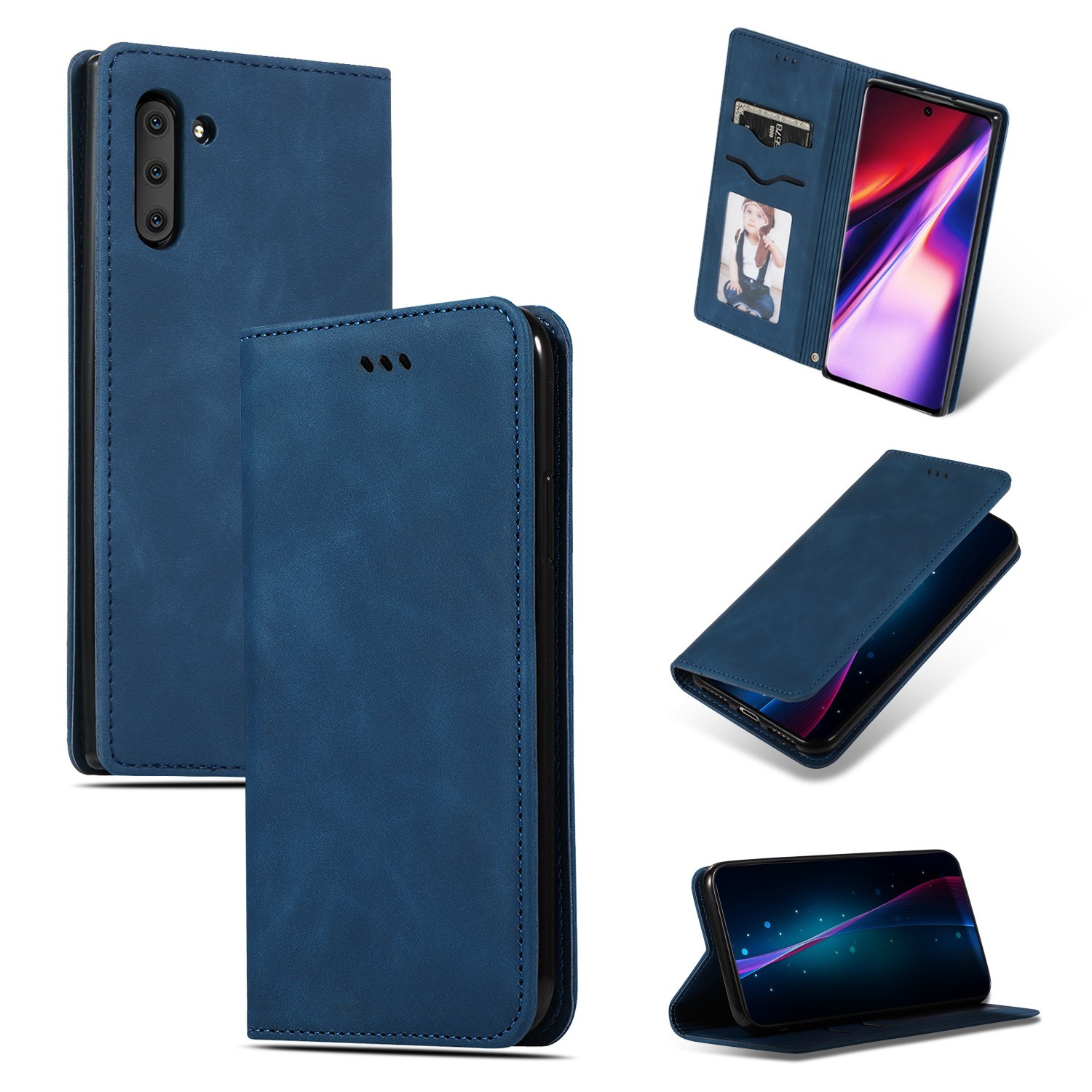 Case Business Style Samsung S937 S25 Edge dark blue
